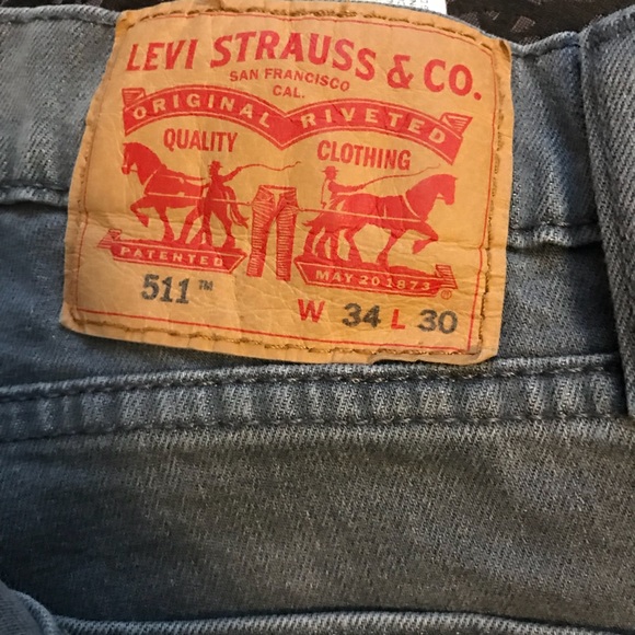 Levi Strauss Charcoal Skinny Jeans 34 - Picture 3 of 3
